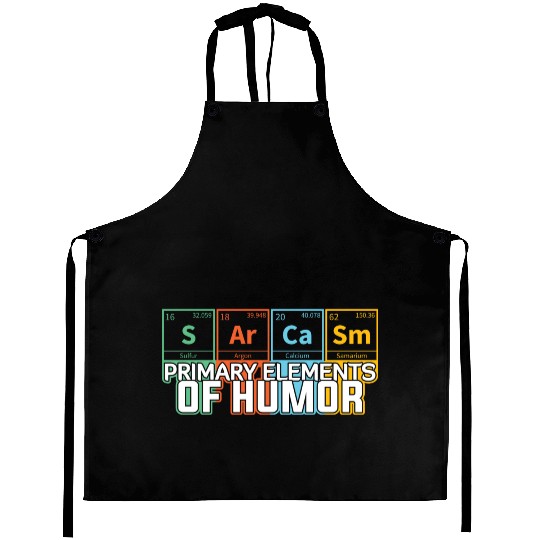 Primary Elements of Humor Science Sarcasm Aprons
