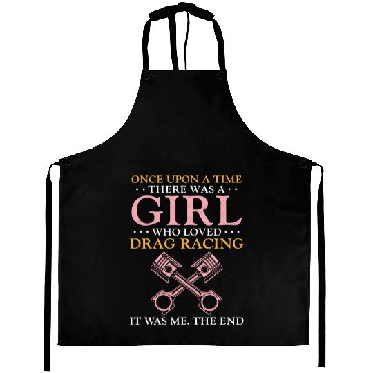 Drag Racing Race Car Girl Once Aprons