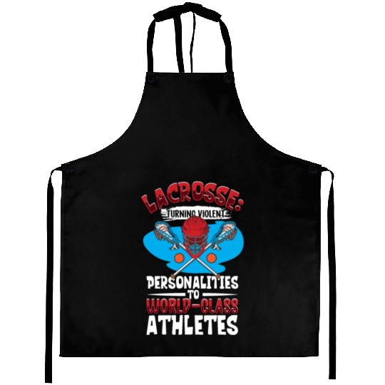 Lacrosse Player Lacrosse Coach Lax Player Sports Aprons