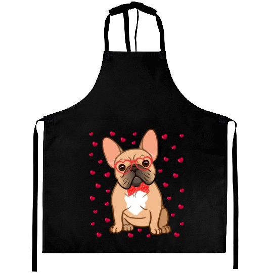 French Bulldog Valentines Day Funny Bulldog Lover Aprons