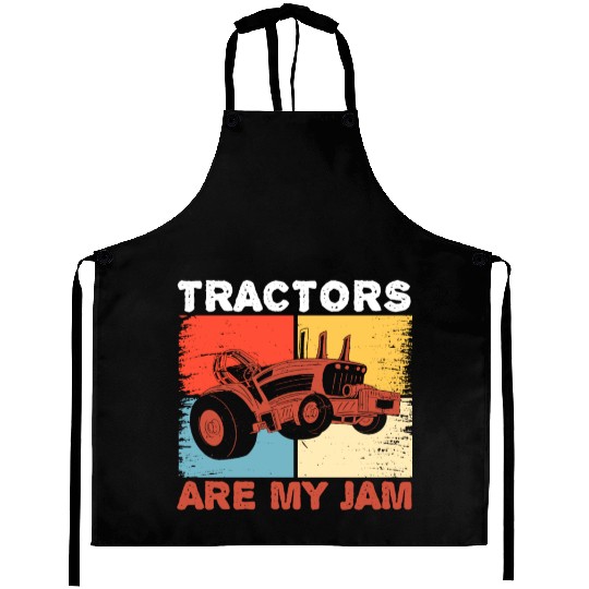 USA Flag America Farm Tractor Farming Life Farmer Aprons