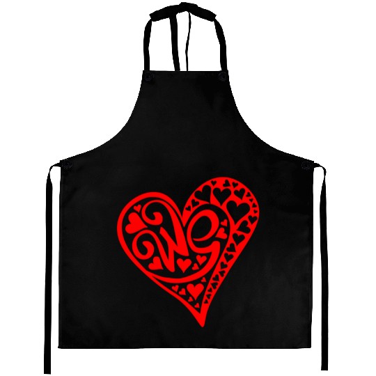 Galentines Day Red Heart We Valentines Day2 Aprons
