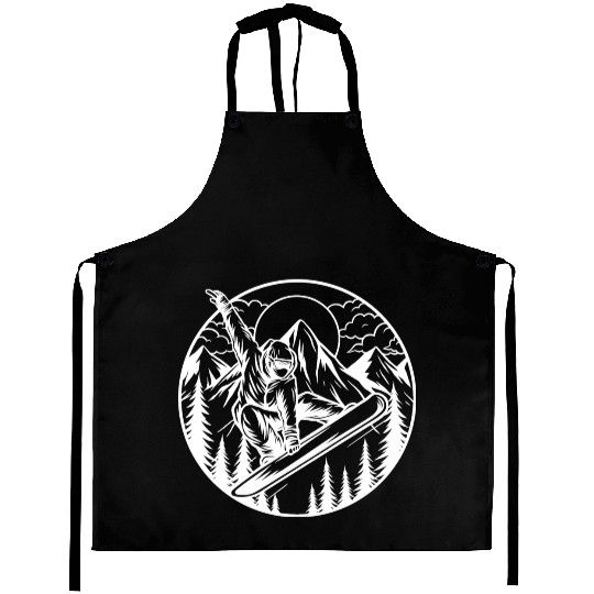 Snowboarder, Snowboarding, Snowboard, Sport Winter Aprons