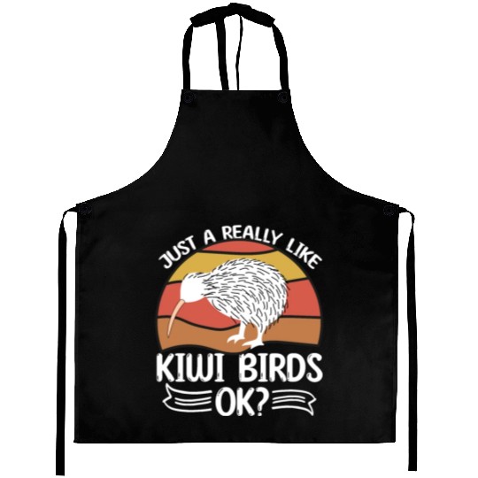 Just A Girl Who Loves Kiwis Kiwi Bird Gift Aprons