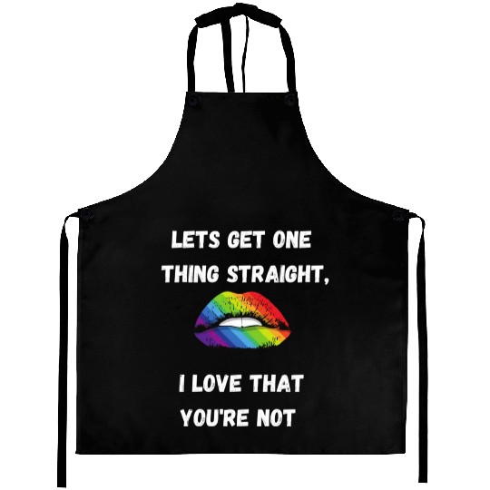 lesbian lgbtq pride valentine day 202 valentines Aprons
