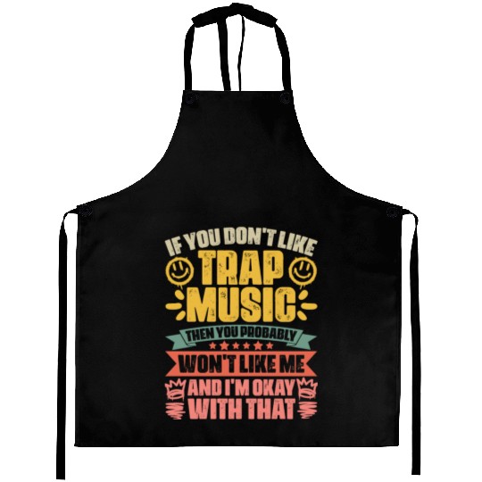 Retro Trap Music Trapping A Trap Vibes Trap Music Aprons