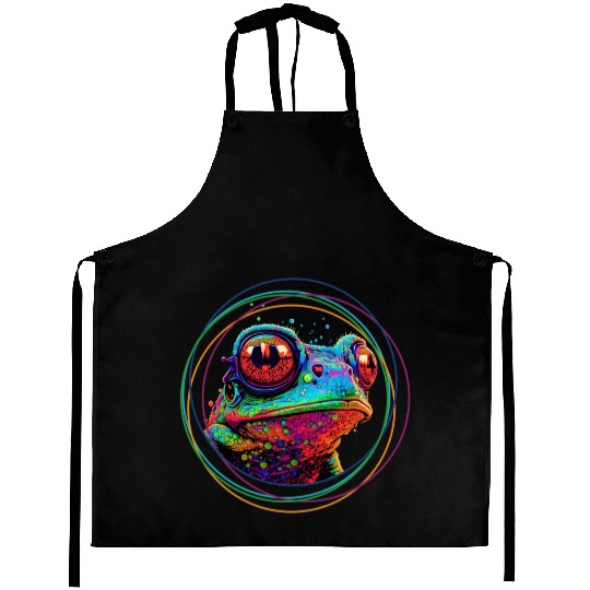color frog Aprons