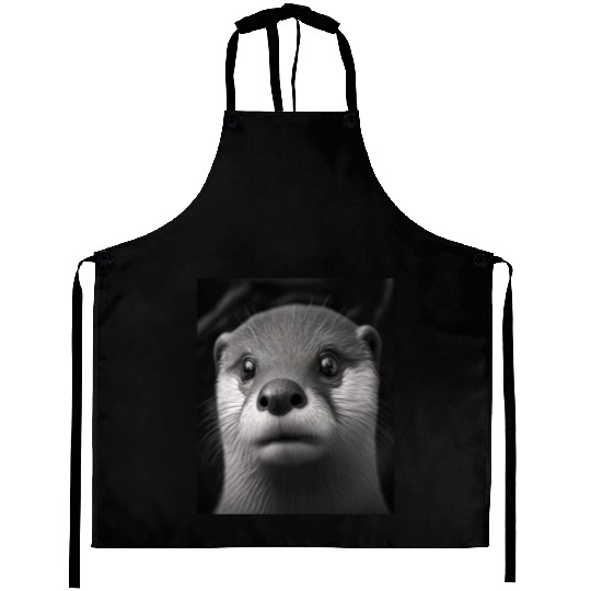 Fashionable Otter Design Cool Sea Otter With Blue Aprons