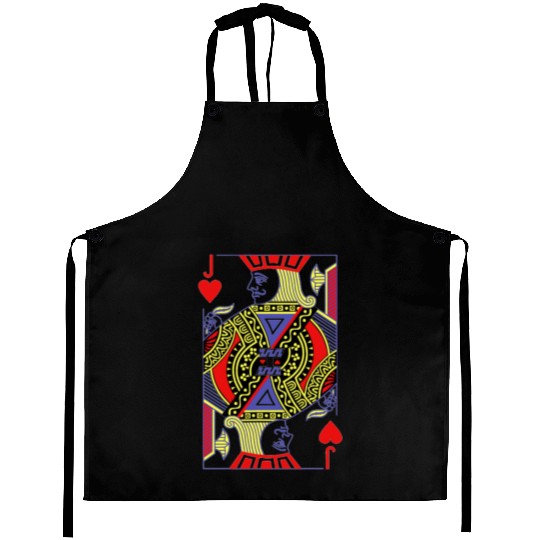 jack of hearts royal flush costume halloween playi Aprons