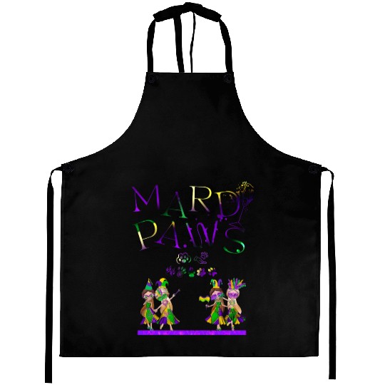 Mardi gras for women- cat Aprons, Stickers, Mugs+