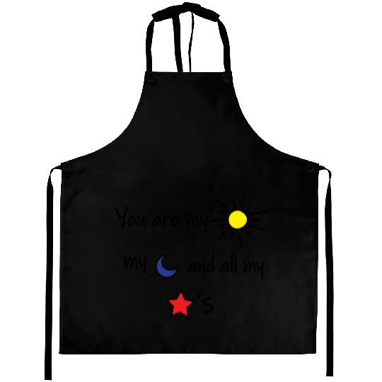 Sun Moon and Stars Aprons