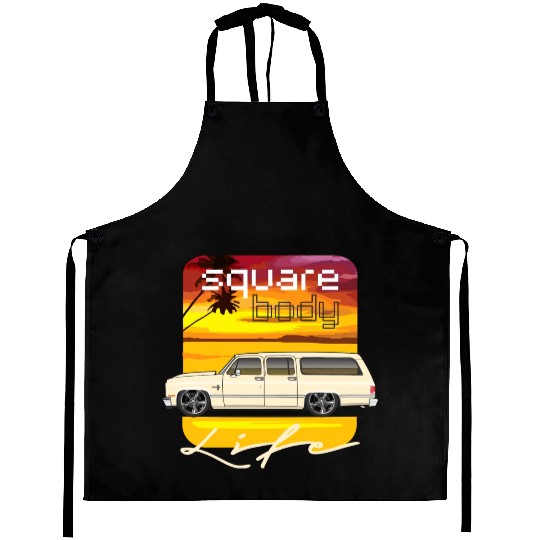 square Santa Fe Tan Aprons