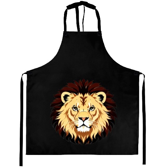 Royal Cartoon Lion - King of the Jungle 13 Aprons