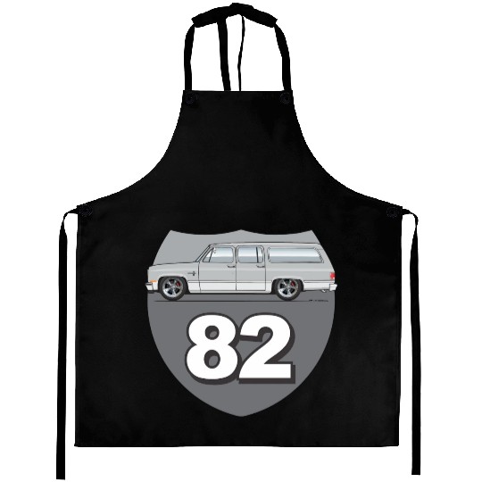 82 Light Silver Aprons