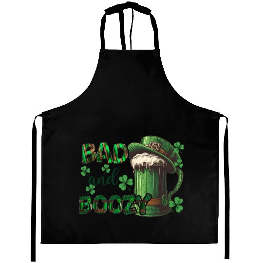 Mens St Patricks Day Irland Irish Green Shamrock Aprons