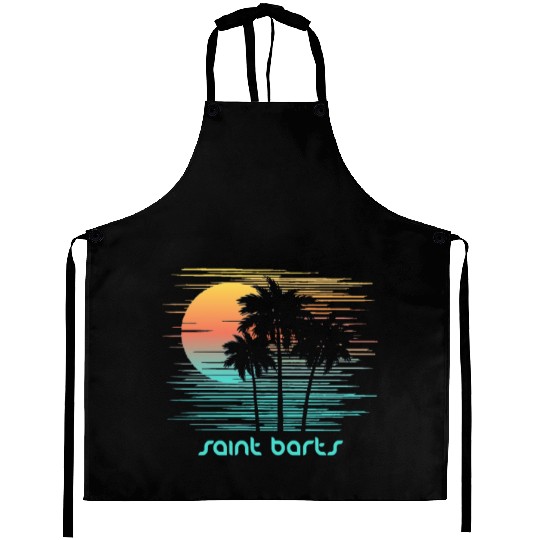 Saint Barts Stylish Souvenir Vacation Aprons