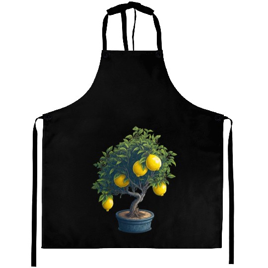 Lemon Bonsai Tree Aprons