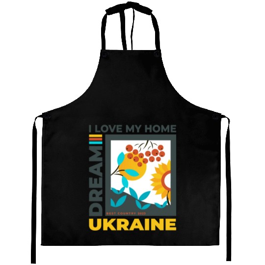 Print Ukraine sunflower Aprons