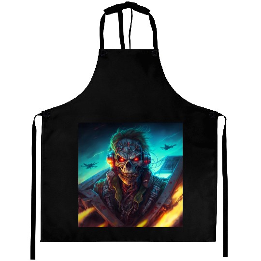 ZOMBIE IRON MAIDEN (version 13) Aprons
