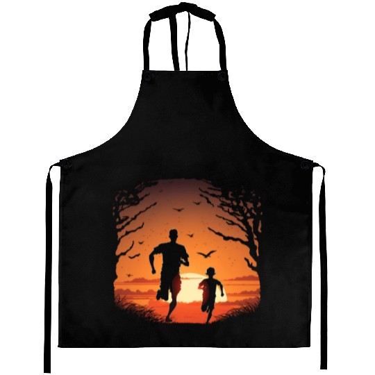 Running Exercise for Fitness Enthusiasts Father Aprons