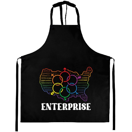 Enterprise Pride Month Pride Flag LGBT Community L Aprons