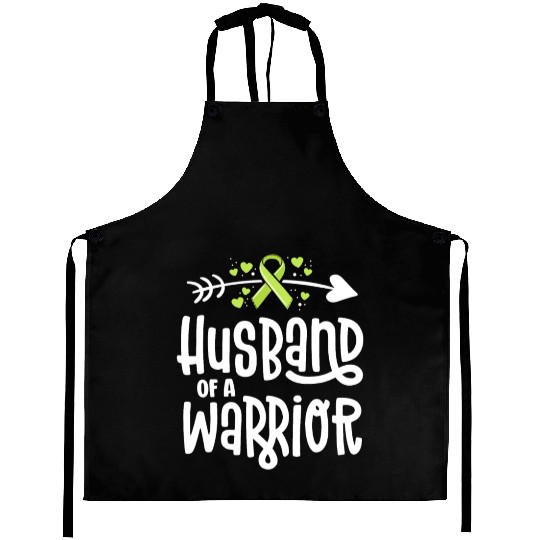 Husband Of A Warrior Lymphoma Cancer Awareness Aprons