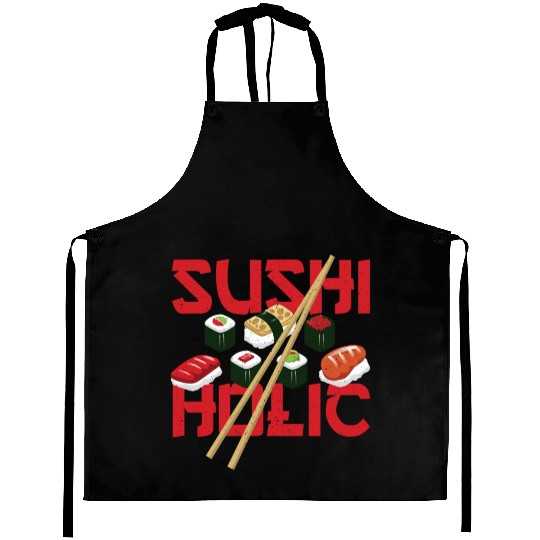 Sushiholic Sushi Rolls Rice and Fish Aprons