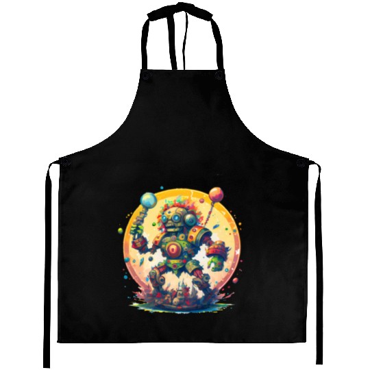 Inca,Maya robot warrior Aprons