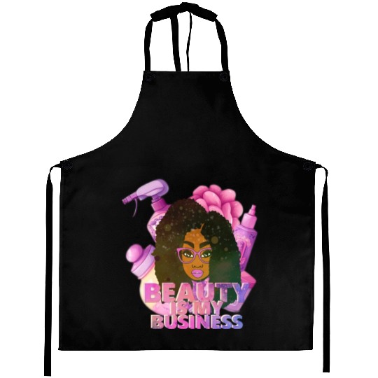Afro Girl Beauty Boss Aprons