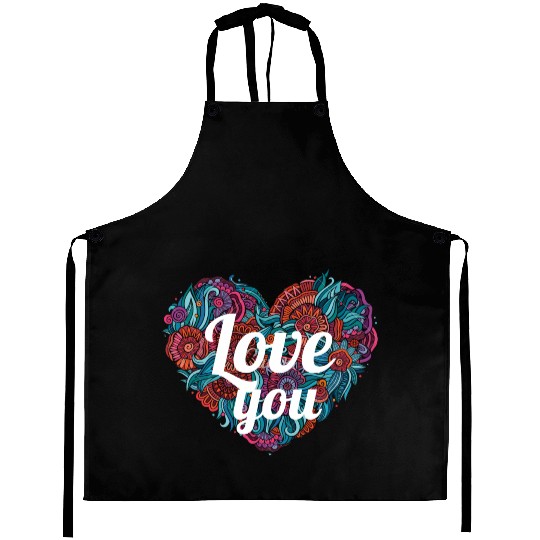 LOVE YOU Aprons