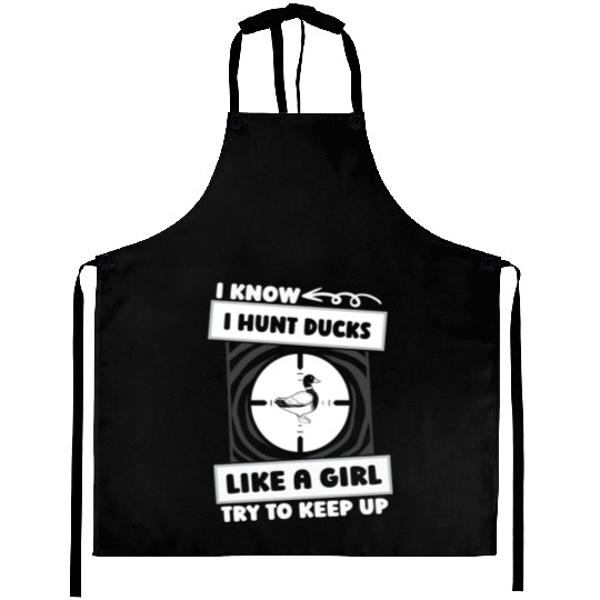 Duck Hunting Girl Aprons