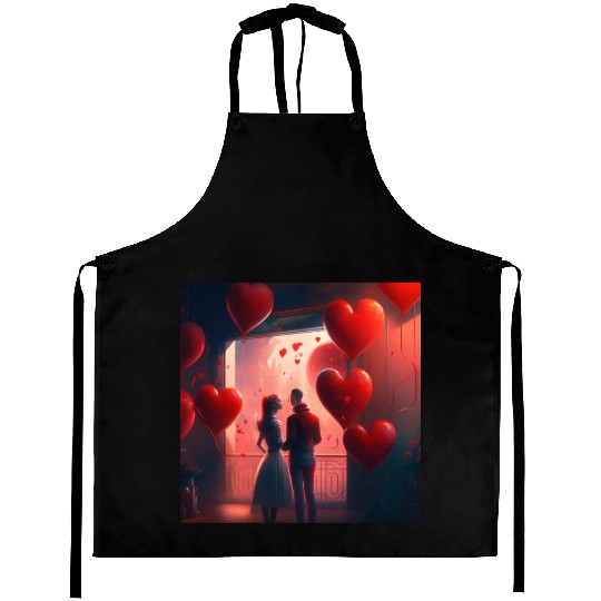 party to Valentines day Aprons