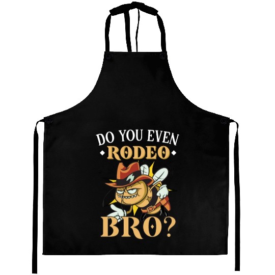 Cowboy Barn Bull Rider Rodeo Country Western Gift Aprons