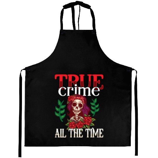 True Crime Murder Spy Crime Interest Gift Idea Aprons