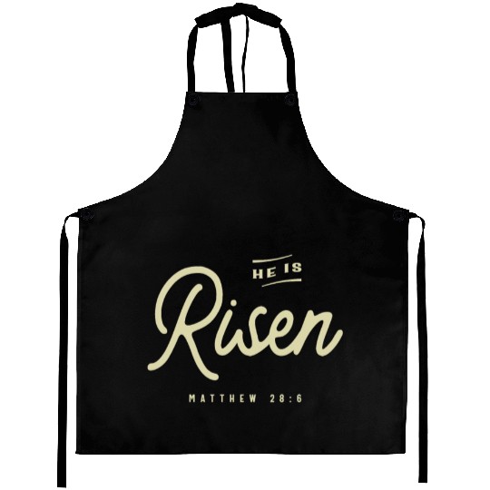 Religious He Is Risen Christian Easter Aprons