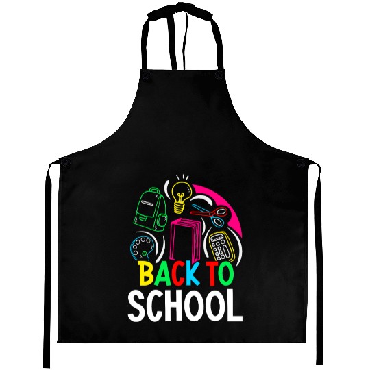 Back To School Pupil Teacher Grade Aprons