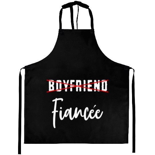 Couple Engagement Engaged Men Funny Fiancee Aprons