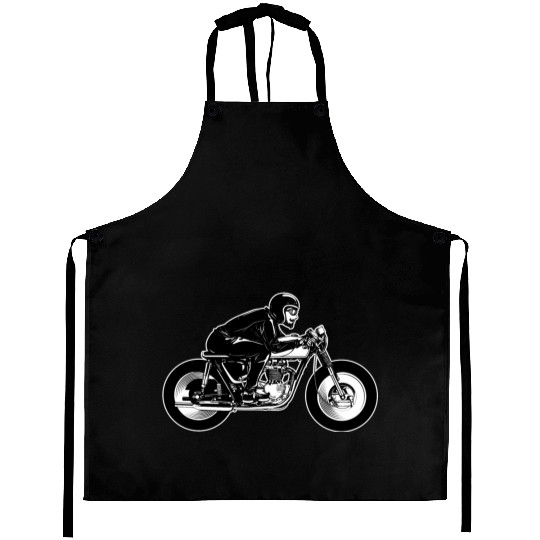 Cafe Racer Motorcyclist (2c) Aprons