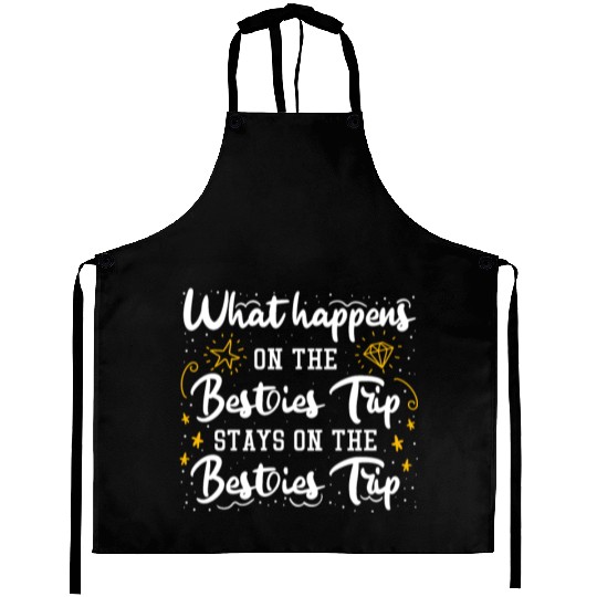 Besties Trip Vacation with Friends Spring Break Aprons
