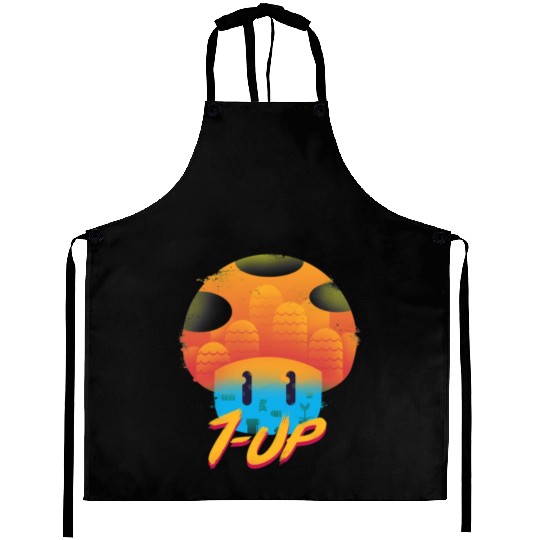 Mushroom World Adventure Aprons