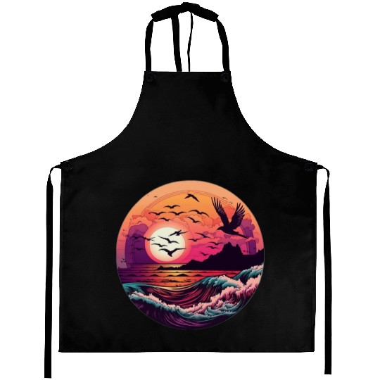 Beautiful Sunset Aprons