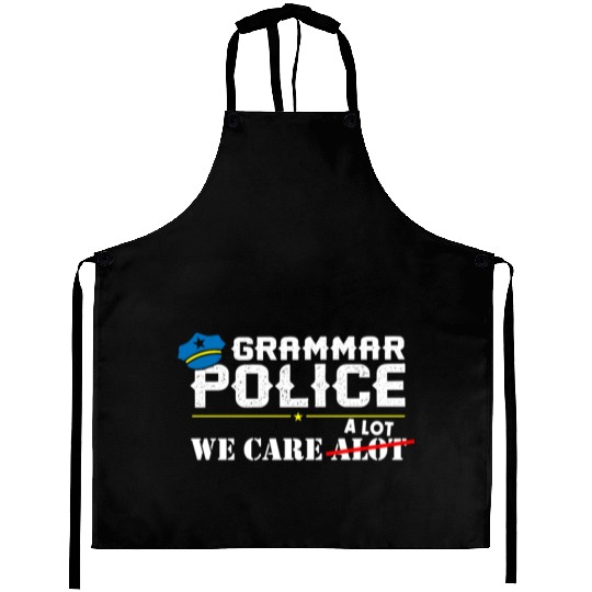 Grammer Police - English Teacher Aprons