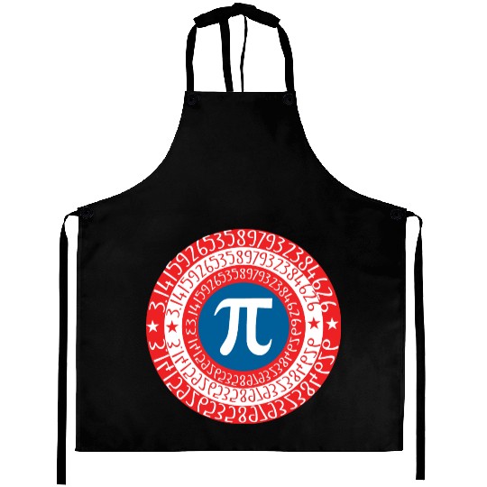 Captain Pi Superhero Shield Aprons