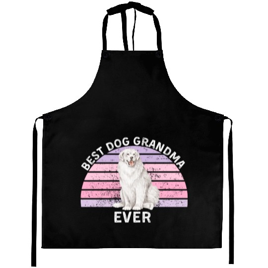 Funny Great Dane dog best dog grandma ever Aprons