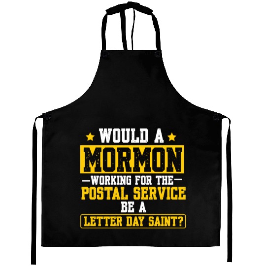 Mormon Jesus Christian God Religion Cross Faith Aprons