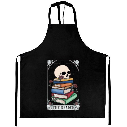 The Reader Book Lover Reading Tarot Card Mystical Aprons