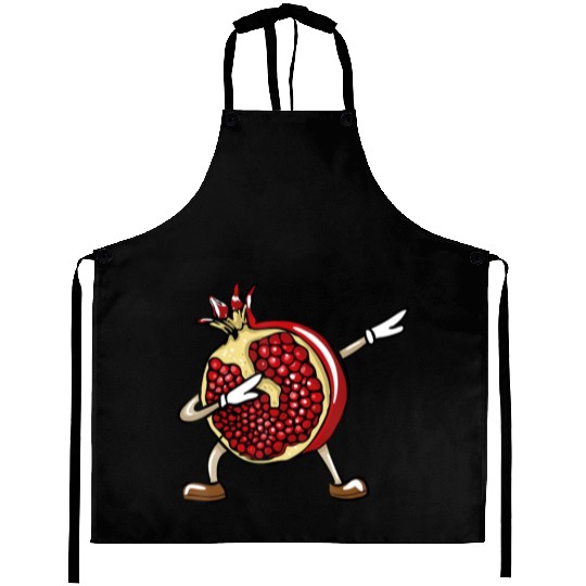 Funny Dabbing Pomegranate Lover Fruit Love Aprons