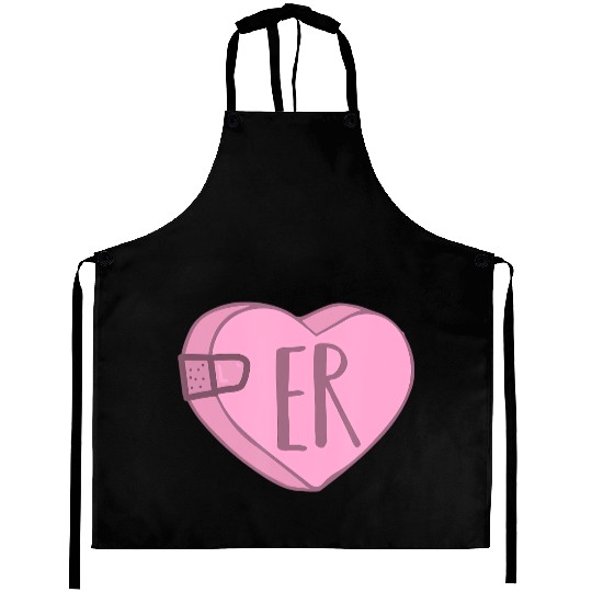 Cute ER Nurse Candy Heart Aprons