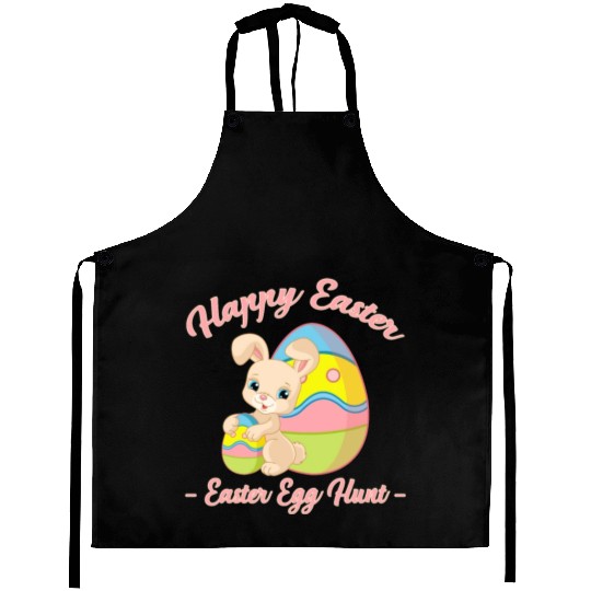 Happy Easter Egg Hunt Bunny Gift Aprons