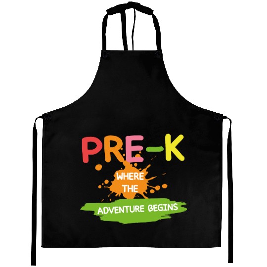 Pre-K Where The Adventure Begins Back to School Aprons